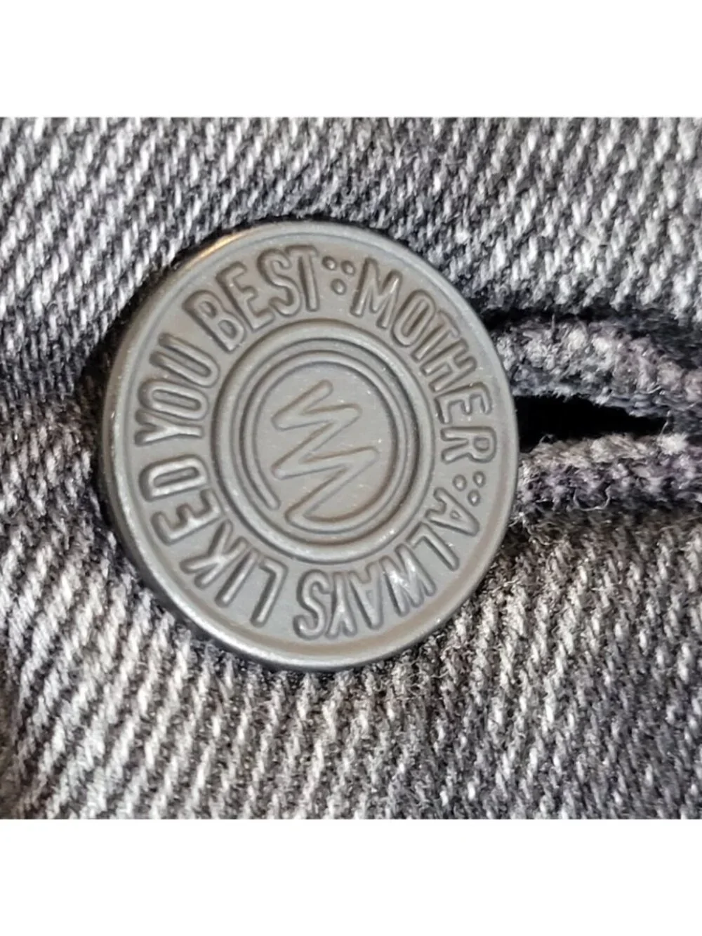 Mother The Looker Jeans Womens 24 Black Cat Got Your Tongue Wash Stretch Denim - Picture 12 of 14